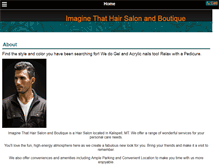 Tablet Screenshot of imaginethathairsalon.com